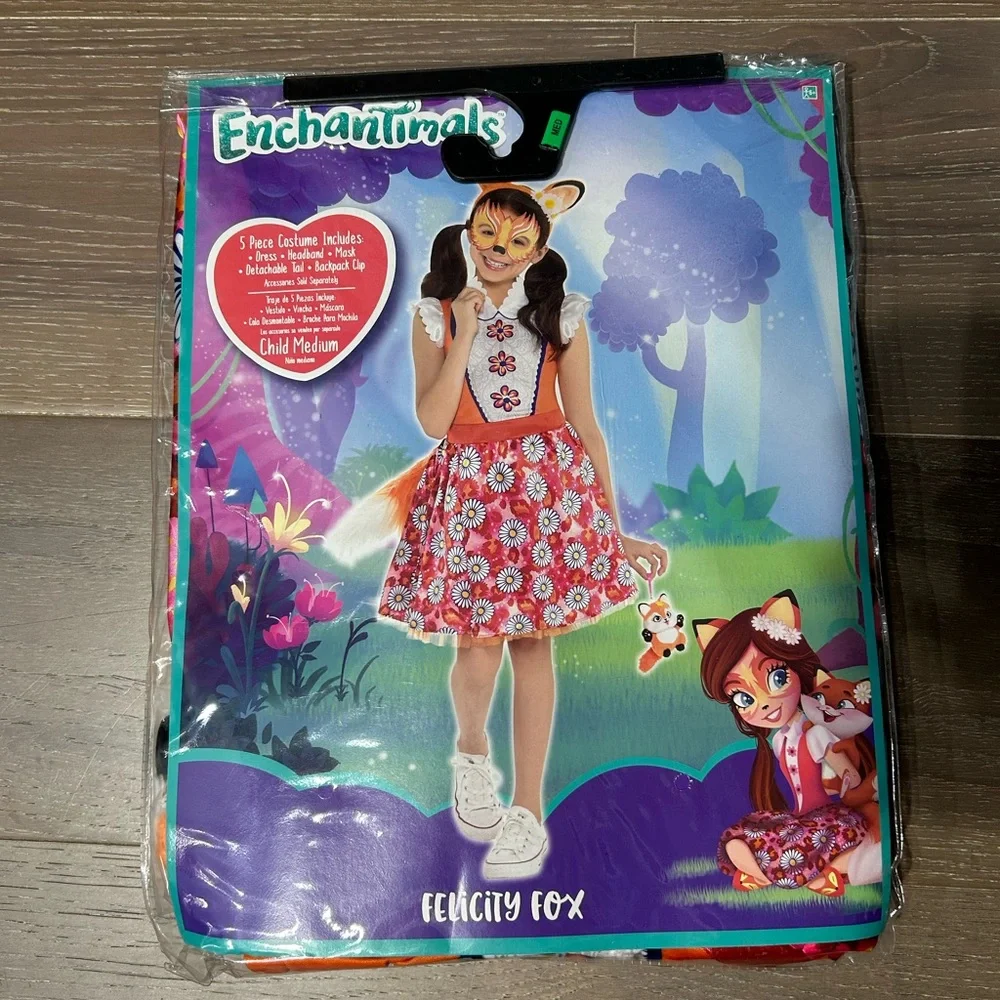 Amscan Enchantimals felicity fox child costume. Med 8-10 nwt(Z)